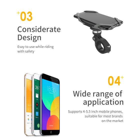 Rubber Clamp Bike Phone Mount