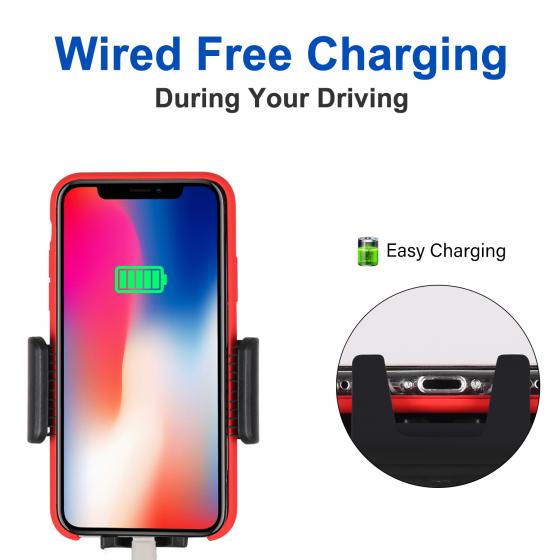Car Phone Mount, Universal Car Holder with Backward Hook Cell Phone Holder for Car 360° Rotation Car Mount Adjustable Car Vent Mount Compatible with 3.5