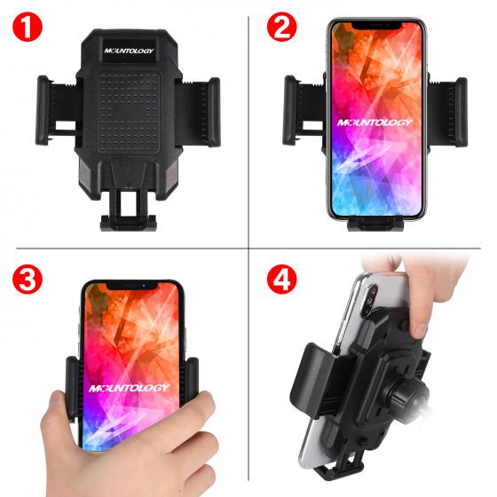 Car Phone Mount, Universal Car Holder with Backward Hook Cell Phone Holder for Car 360° Rotation Car Mount Adjustable Car Vent Mount Compatible with 3.5
